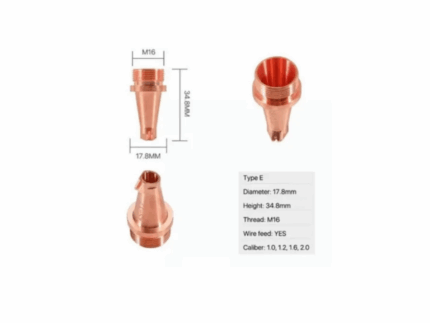 Fiber Lazer Kaynak Nozulu D17,8 34,8 mm