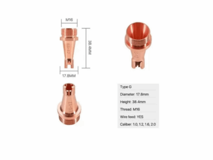 Fiber Lazer Kaynak Nozulu M16 D17.8